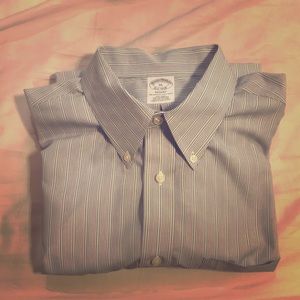 Brooks Brother Regent fit blue/green stripe - XL